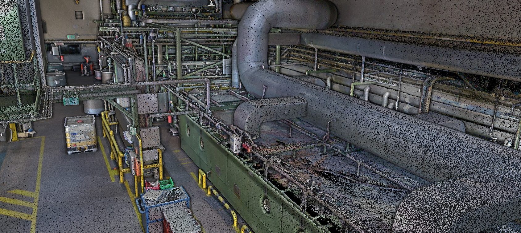 3D Laserscan Produktionshalle